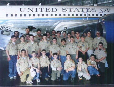 Troop 40 Feb 2000 at the US Air Force Museum