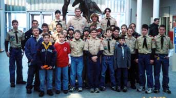 January 2003 Air Force Museum Scouts.  Photo by Ken Gallagher