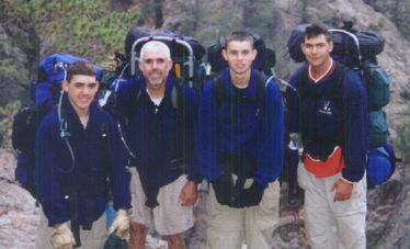 Philmont 2000 on the trail to Fish Camp